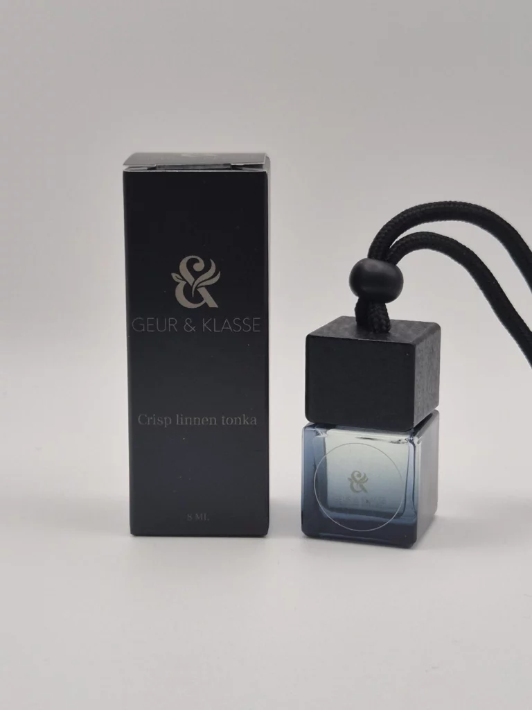 Autoparfum Crisp Linnen Tonka versie met hanger