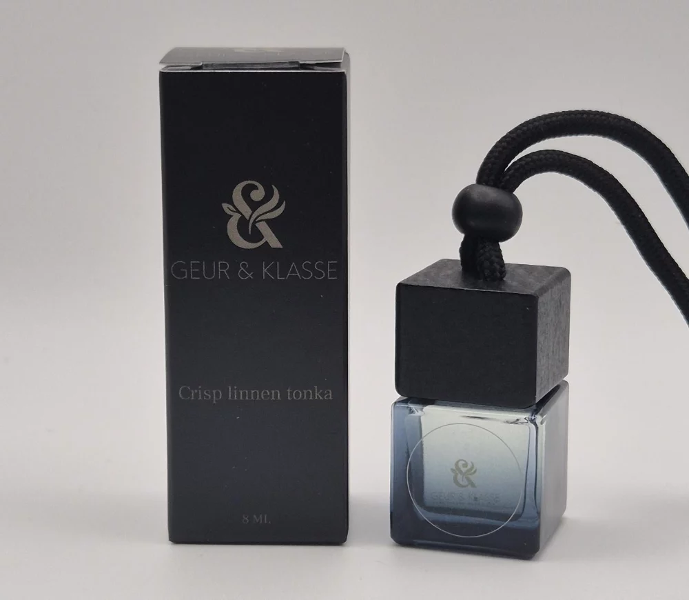 Autoparfum Crisp Linnen Tonka versie met hanger