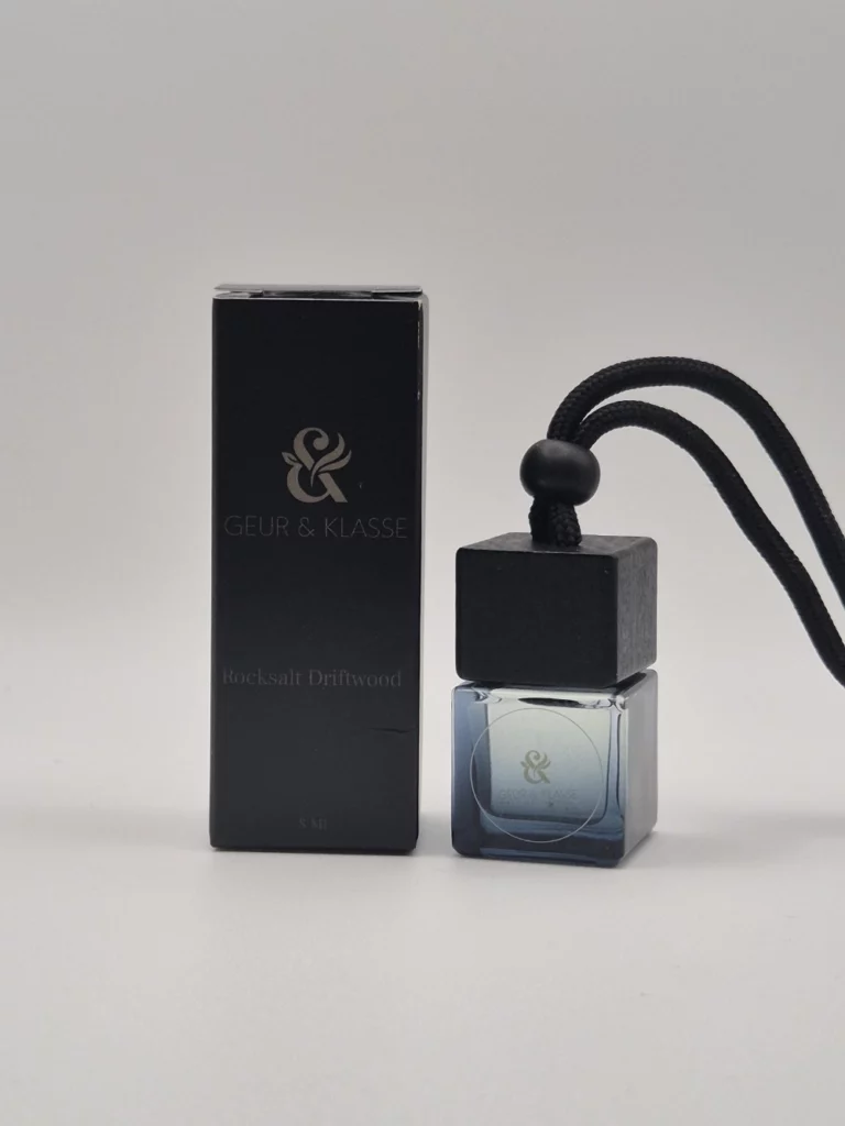 Verpakking autoparfum rocksalt driftwood versie met hanger
