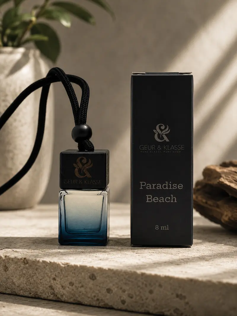Verpakking autoparfum Paradise beach