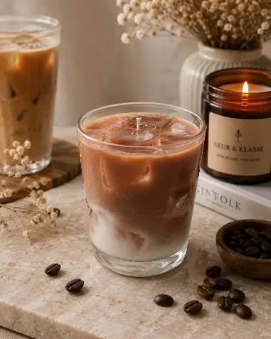 Luxe Handgemaakte Kaars Velvet Iced Latte