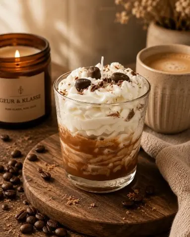 Vevlet Latte Luxe Kaars
