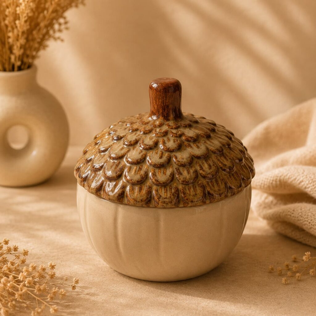 Autumn Acorn – Eikelvormig bakje bruin/beige